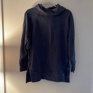 Aerie oversized hooded sweatshirt with button detail on sides